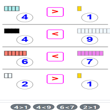 دروس وتمارين الرياضيات السنة أولى ابتدائي - (9)مقارنة عدين