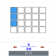 دروس وتمارين الرياضيات السنة الثالثة ابتدائي - العدد الكسري